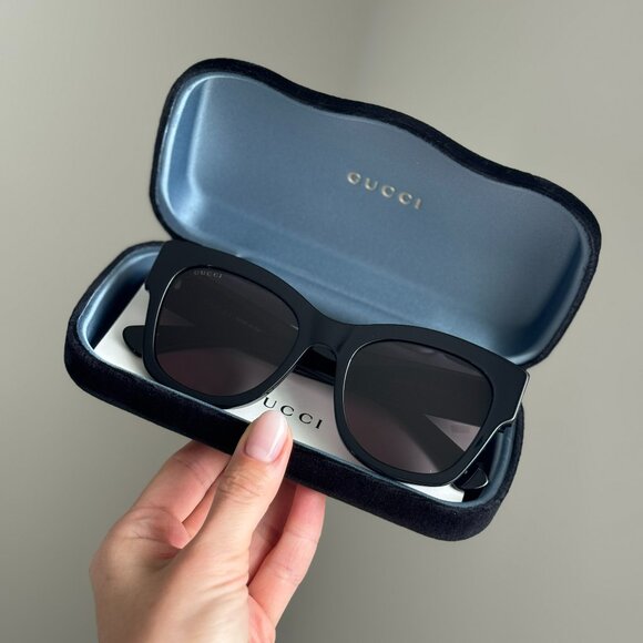 Gucci Men Sunglasses Black Grey Square GG1789S 001 BRAND NEW - Picture 1 of 15